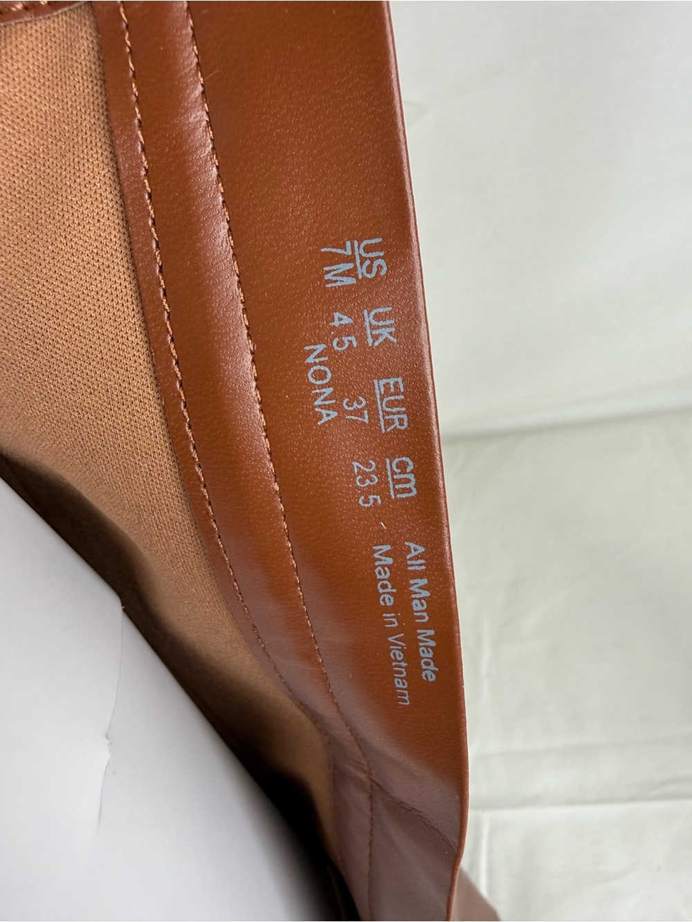 Classic Tall Riding Boots in Brown - Women's Leather Knee-High saddle tan - Picture 7 of 9
